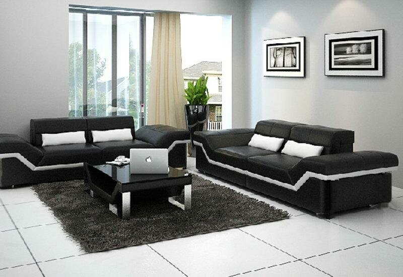 LEDERSOFA Großes SOFA 3+3 SITZER NEW YORK