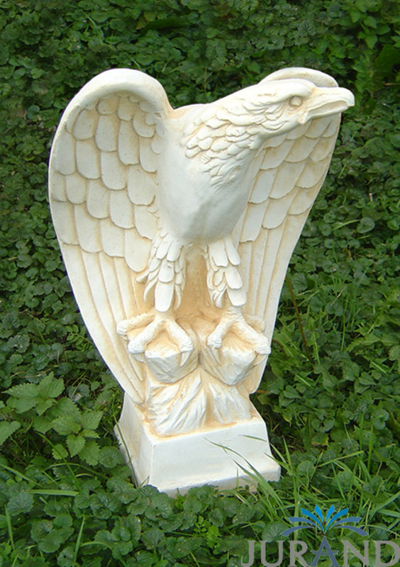 GARTENFIGUR STEINFIGUR FIGUR GARTEN SKULPTUR STEINGUSS ADLER