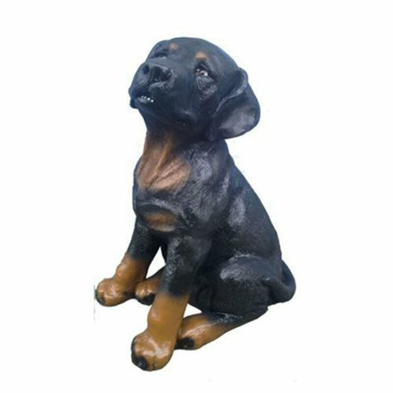 Deko Figur Statue Skulptur 30 cm Figuren Statuen Skulpturen Garten Hund (A24)