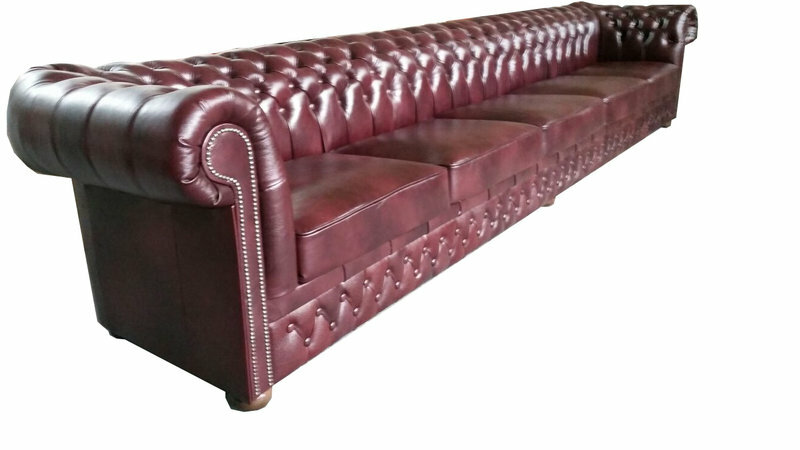 Chesterfield Sofa 8 SITZER XXL Polster Designer Couchen Sofas Garnitur