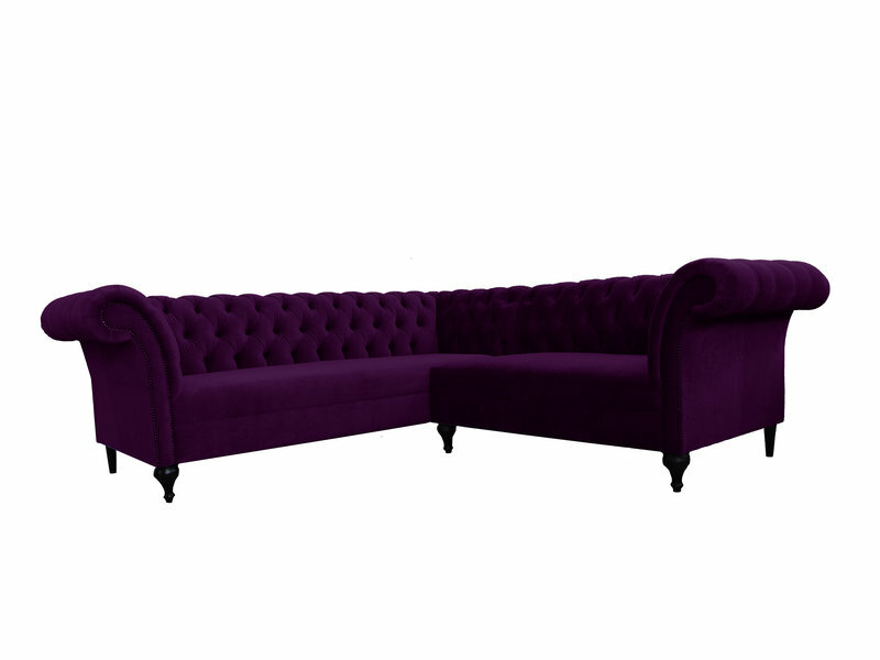 Chesterfield Ecksofa Eckcouch Designer Sofa Couch Samt Ledersofa SLIII