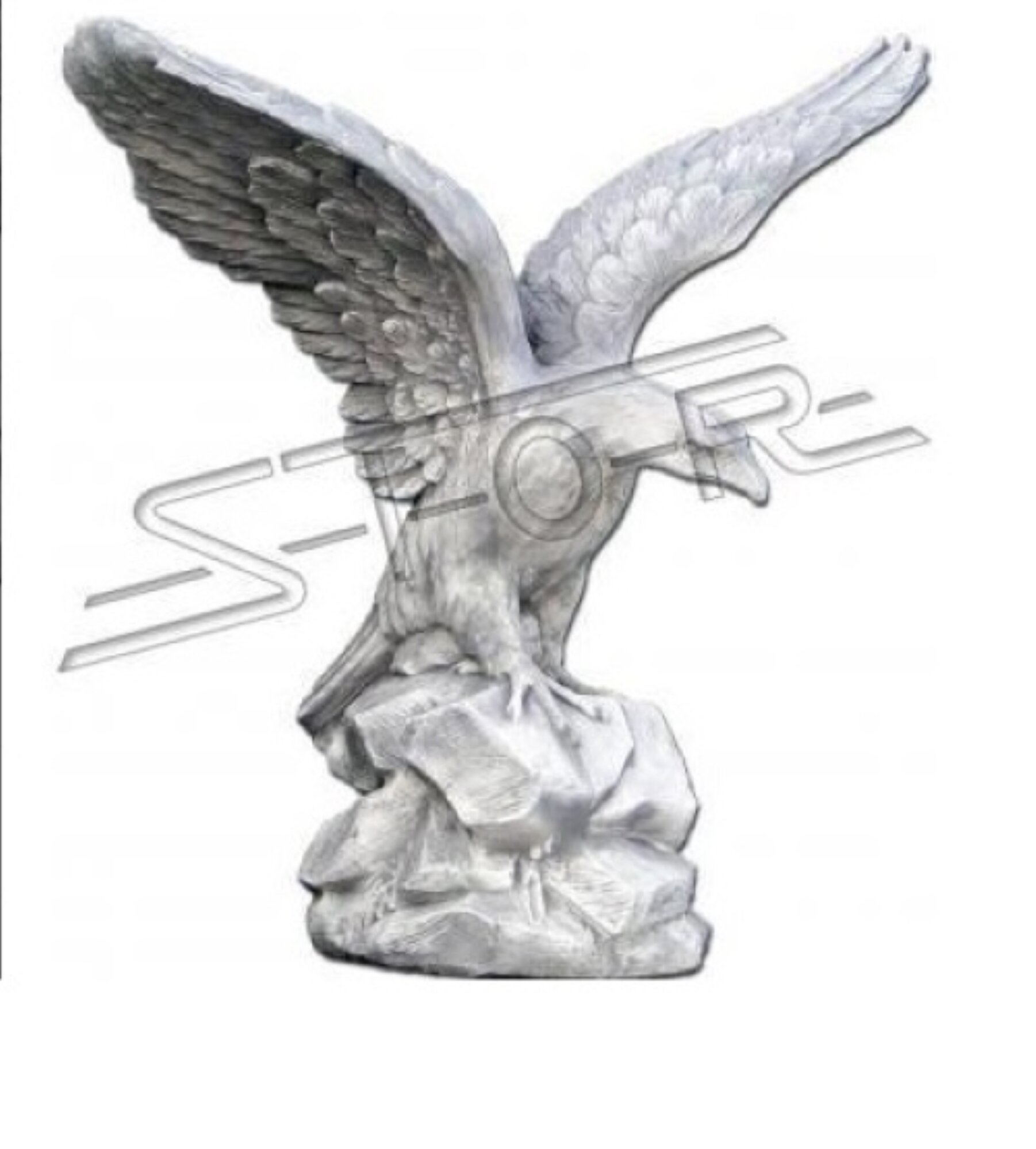 GARTENFIGUR STEINFIGUR FIGUR GARTEN SKULPTUR STEINGUSS ADLER SOFORT