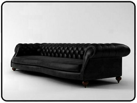 Ledersofa Chesterfield Charly BIG SOFA 2,5m/3m (NB)