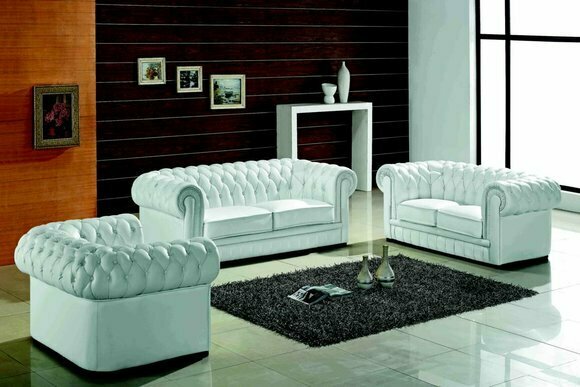 Chesterfield Sofagarnitur Klassiche Wonzimmer Couch Sofa Set Polster Garnitur