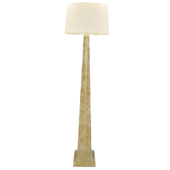 Design Stehllampe Designer Steh Leuchte Lampe Schirm Pyramide Leuchten