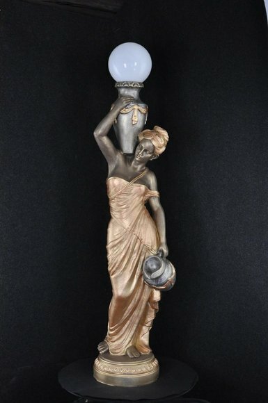 Stehleuchte Lampe Leuchte Statue Figur Skulpturen Skulptur Statuen Stanlampe Neu