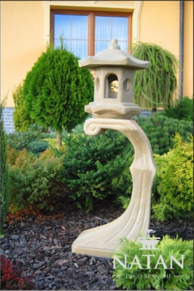 Lampe Außenleuchte Garten Terrassen Stein Skulptur Figur Leuchte