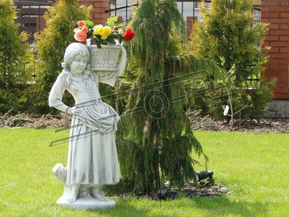 Frau 108cm Skulptur Design Figur Statue Garten Figuren Statuen Skulpturen