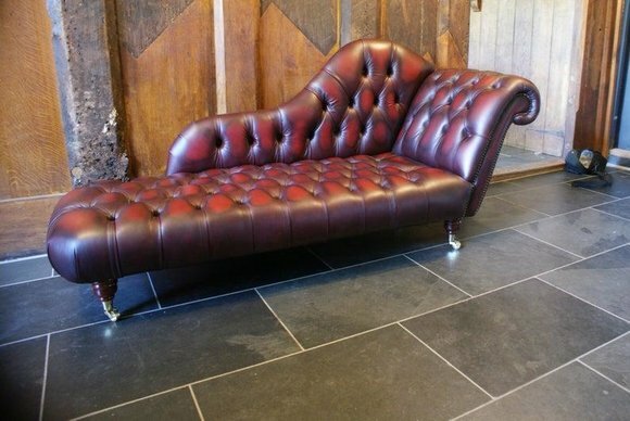 Lounge Club Chesterfield Sofa Liege 2 Sitzer Polster Liegen Chaiselongues