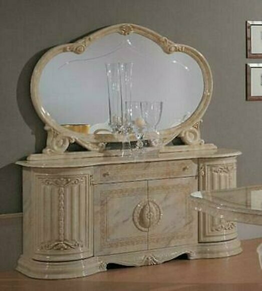 Kommoden Sideboards Wohnzimmer Anrichte Spiegel Italienische Möbel 2tlg. Set Neu