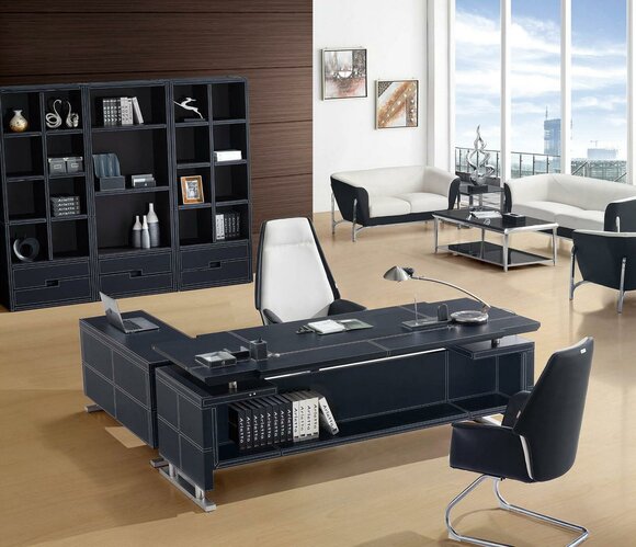 Design Luxus Möbel Büro Set Eckschreibtisch Aktenschrank Schränke 2tlg. Tisch