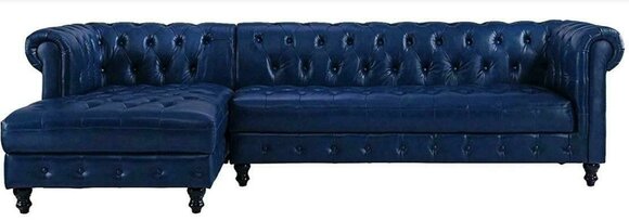 Chesterfield Ecksofa Sofa Couch Polster Eckgarnitur klassische Möbel Sofas Neu