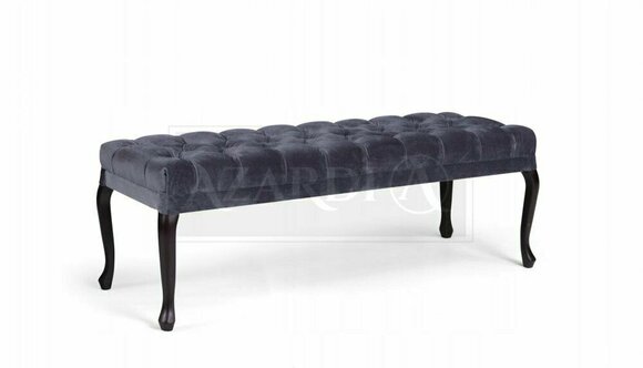 Hocker Sessel Fernseh Design Polster Fußhocker Chesterfield Textil Neu Ottomane