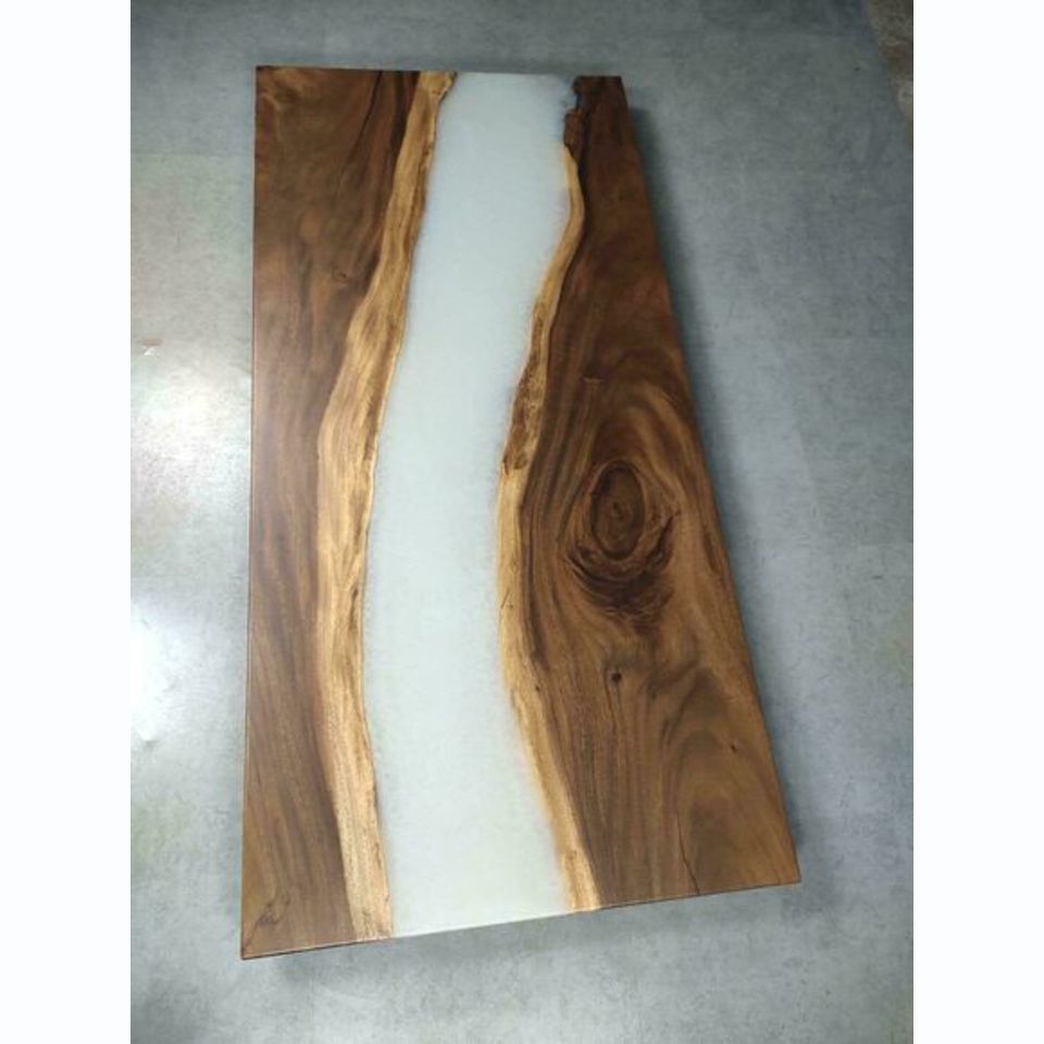 wasserfall epoxy tisch giessharz esstisch epoxid harz echtes holz massive möbel