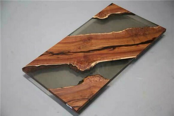 Esstisch River Tisch Echtes Holz Flusstisch Massiv Epoxidharz Tische 200x90 Neu