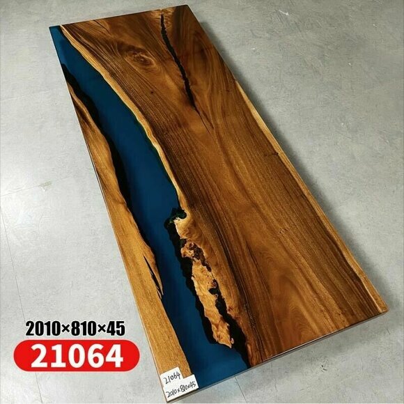 Fluss Tische Esstisch Design Tisch Moderne Meer Möbel 201x81 Epoxid Harz Ozean