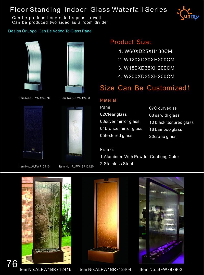 Moderne Trennwand Wasserwand Wände Wasserfall Water Wall Led Wasserwände 180x200