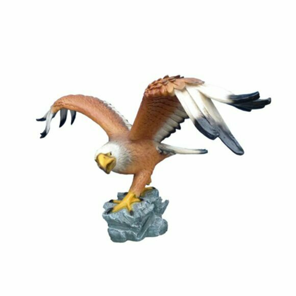 Garten Dekoration Vogel Adler 91x172cm Figur Statue Skulpturen Figuren Statuen