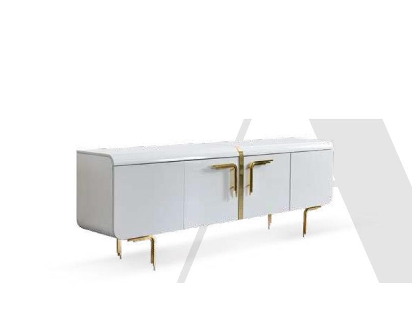 Luxus Weißer Sideboard Moderne Kommode Wohnzimmer Möbel Einrichtung Neu