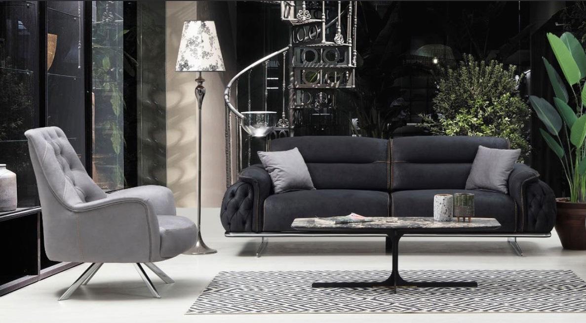 Set Sofagarnitur 3+1 Sitzer Polstergarnitur Luxus 2tlg Wohnzimmer Möbel Sofa