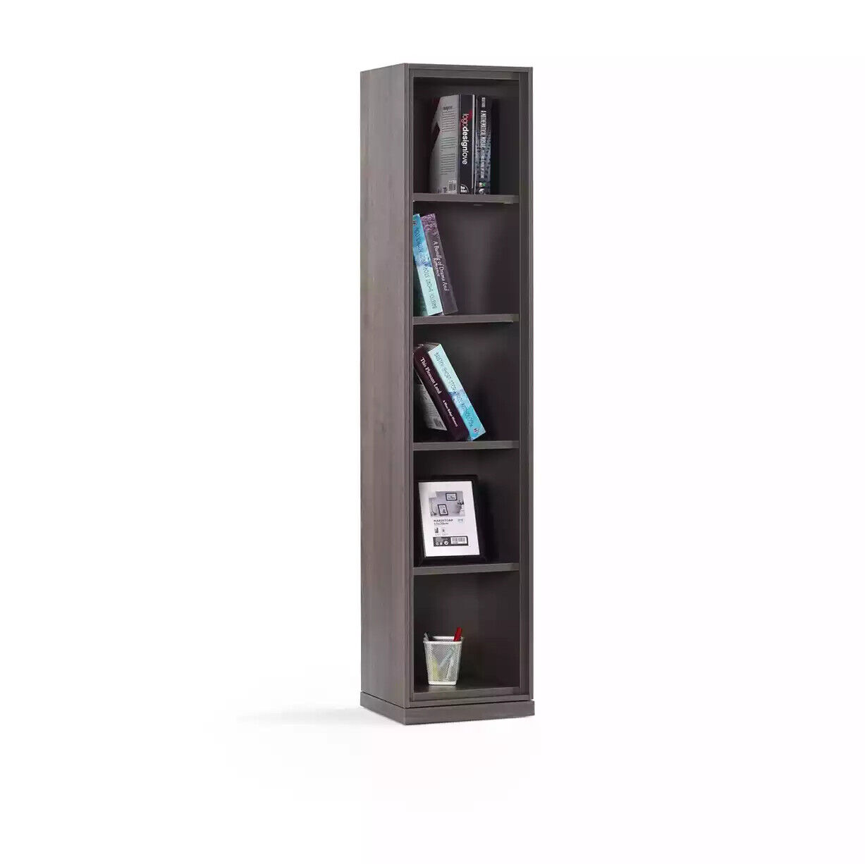 Bücherregal Bücherschrank Standregal Kinderregal Regal Holz Grau Regale