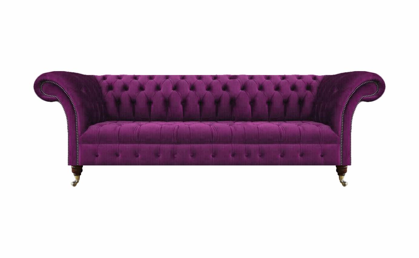 Sofa Couch Viersitzer Luxus Möbel Chesterfield Wohnzimmer Polstersofa