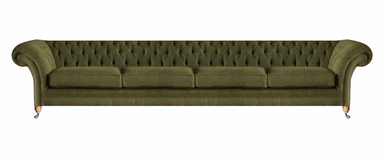 Grün Modern Sofa Viersitzer Couch Wohnzimmer Polstermöbel Sitz Chesterfield