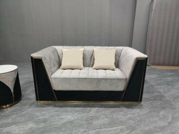 Medusa Sofa Couch Zweisitzer Couchen Polster Möbel Wohnzimmer Stoff