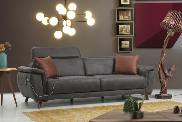 Luxus Dreisitzer Sofa Modern Sitzmöbel Wohnzimmer Couch Polstermöbel