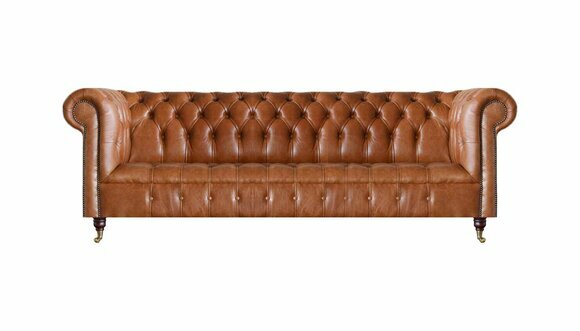 Wohnzimmer Viersitzer Chesterfield Designer Couchen Luxus Ledersofas