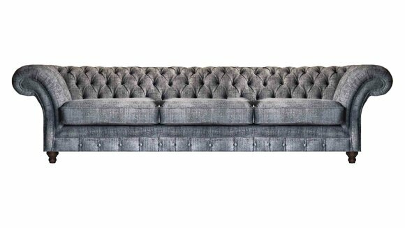 Moderner Chesterfield 4-Sitzer Luxuriöse Wohnzimmer Sofas Polstercouch