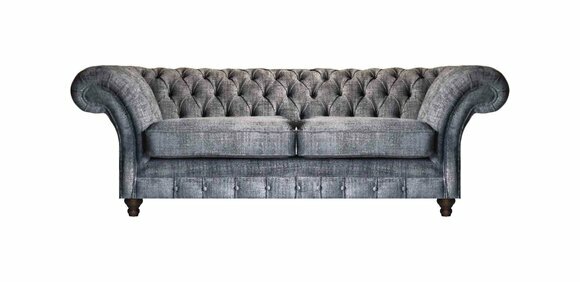 Luxuriöser Chesterfield Zweisitzer Designer Sofas Wohnzimmer Edle Couch