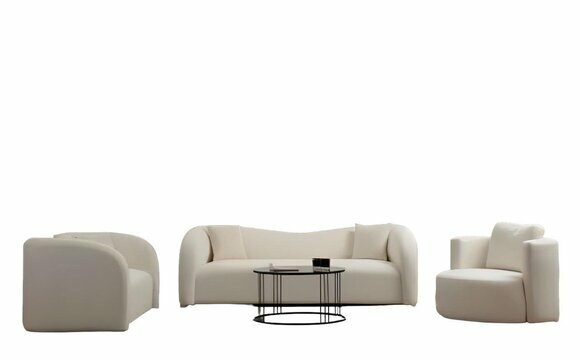 Designer Sofagarnitur Wohnzimmer Polster Sofas 3-Sitzer 2-Sitzer Sessel