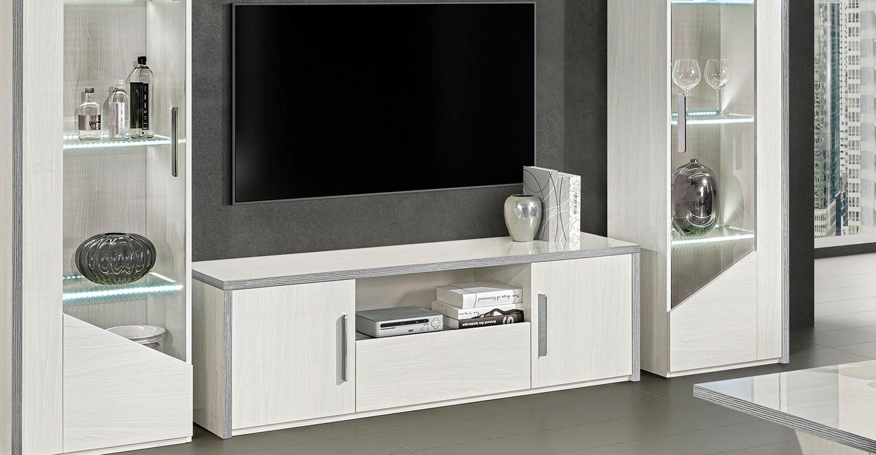 rtv Design Sideboard Fernseh tv Low Luxus Kommode Schrank Modern Weiß Möbel Neu