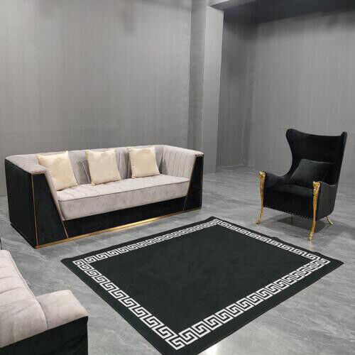 Sofagarnitur Couch Set 3+1 Sitz Möbel Gruppe Garnitur Sets Medusa 2tlg