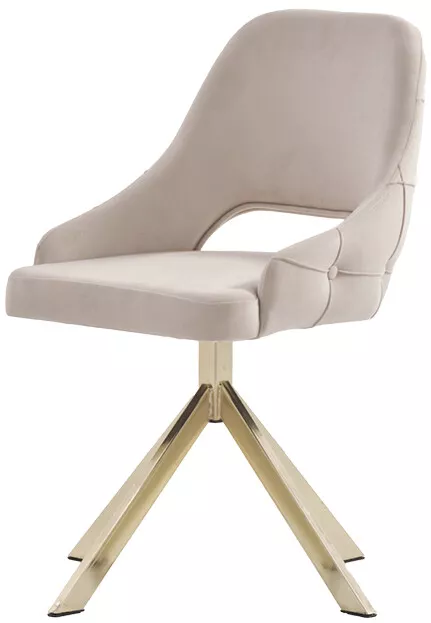 Modern 6x Stühle Polsterstuhl Luxus Sessel Beige Stuhl Lehnstuhl Esszimmer