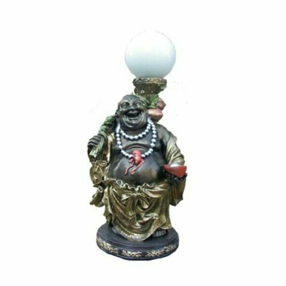 Deko Figur Statue Skulptur 54 cm Figuren Statuen Skulpturen Lampe Buddha (B22)