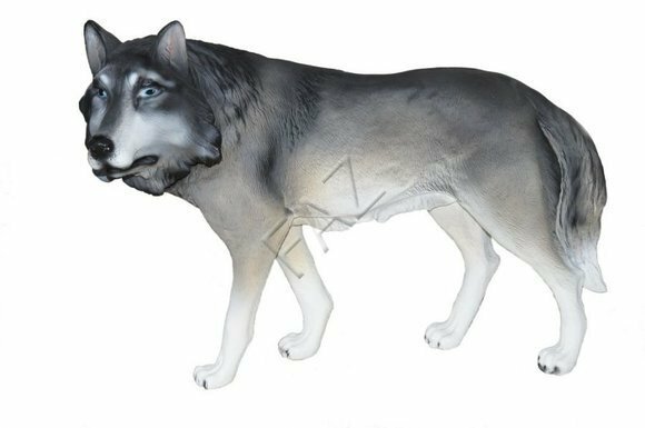 Design Wolf Figur Statue Skulptur Figuren Skulpturen Garten Deko Statuen