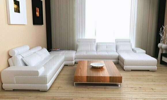 Sofas Wohnlandschaft Design Ecksofa Leder Neu U Form Sofa Couch Polster Garnitur