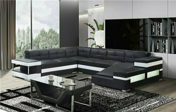 Couchen Sofa Wohnlandschaft U Form Ecksofa Couch Garnitur Polster Big xxl Sofas