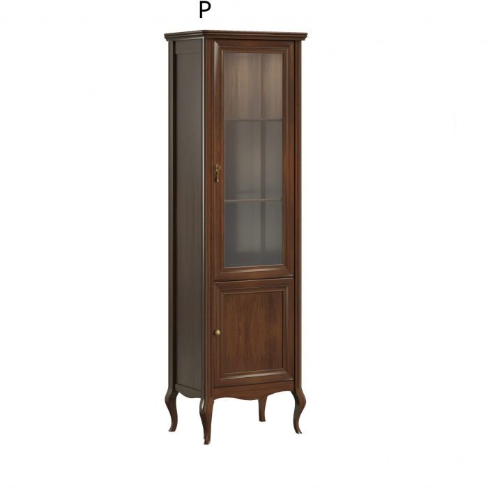 Schrank Echtes Holz Massivholz Klassische Vitrine Vitrinenschrank-Model PR-W 1-2