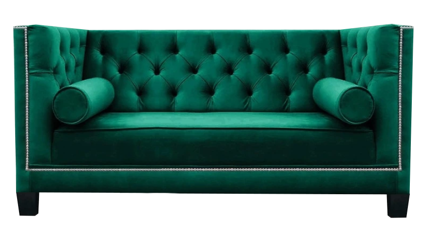 Grün Sofa Zweisitzer Couch Chesterfield Modern Luxus Wohnzimmer Polstermöbel