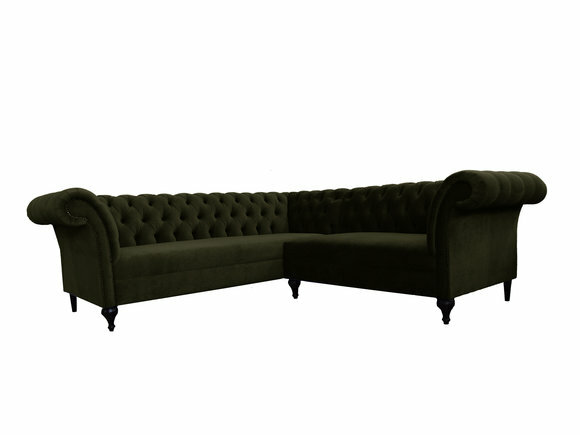 Chesterfield Ecksofa Eckcouch Designer Sofa Couch Samt Ledersofa SLIII