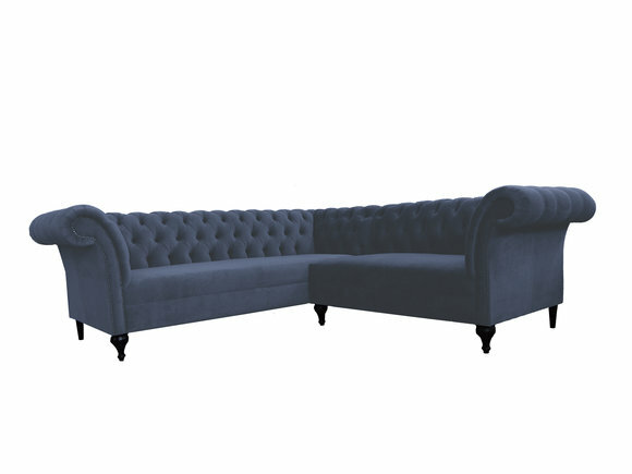 Chesterfield Ecksofa Eckcouch Designer Sofa Couch Samt Ledersofa SLIII