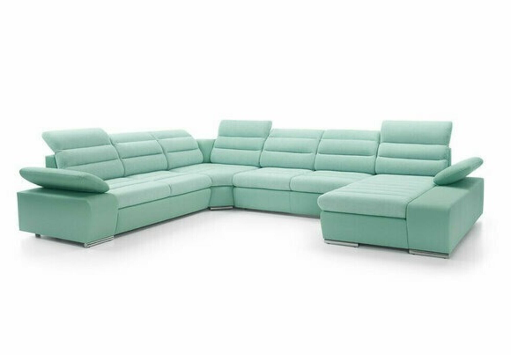 Wohnlandschaft Ecksofa U-form Eckcouch mit Schlaffunktion Sofa Couch Neu Ecksofa