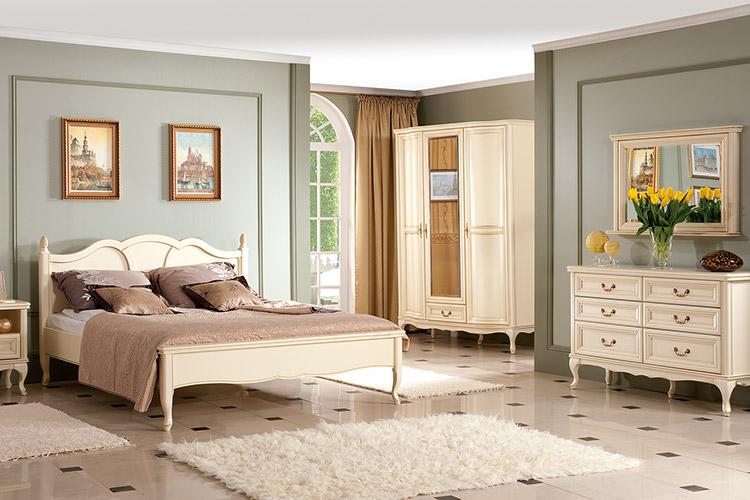 Komplett Schlafzimmer Bett Doppelbett Kleiderschrank Schrank Kommode Nachttisch