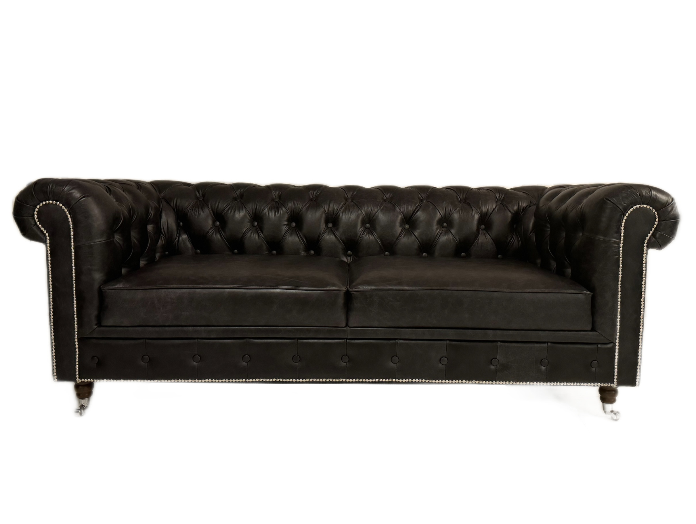 Chesterfield Design Luxus Polster Sofa Couch 3 Sitzer Echtleder Sofa Sofort