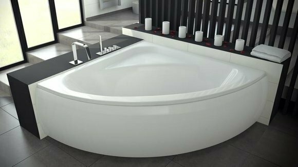 Design Badewanne Eck Acryl Neu Badewannen Wannen Moderne Eckbadewanne