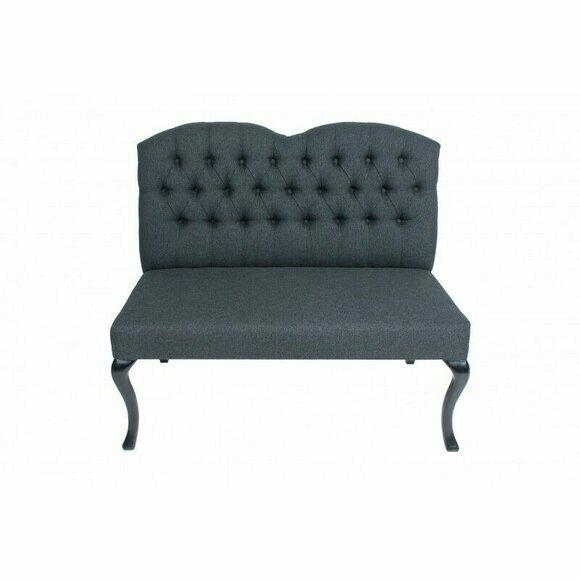 Chesterfield Bank Textil Sitz Bänke Restaurant Stoff Laden Sofa Leder Couch Neu