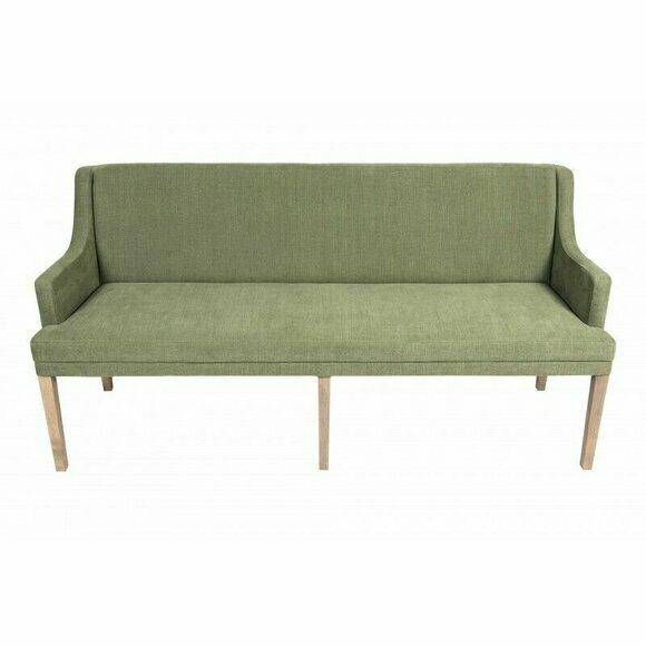 Bank Textil Sitz Bänke Chesterfield Restaurant Stoff Laden Sofa Leder Couch Neu